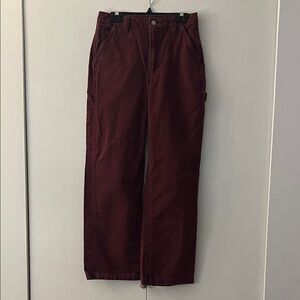 TNA Dark Red Wide Leg Pants
